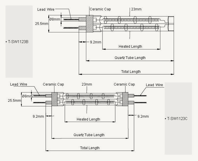 Short Wave Infrared Heater